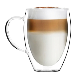 Szklanki termiczne do kawy z uszkiem Vialli Design NOA 360ml (2szt.) 29774 - miniatura 2