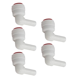 Kolanko łączące wężyk DMfit ATEU0404R (1/4" tube x 1/4" stem) 5szt. - miniatura 1