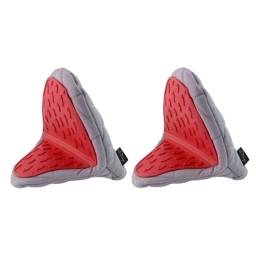 Rękawica kuchenna silikonowa bawełniana Vialli Design LIVIO 8993 (szaro-czerwona) 2-pack - miniatura 1