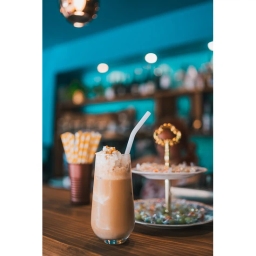 Ekologiczne białe słomki szklane zakrzywione Vialli Design VITA 23cm (6szt.) + szczoteczka do czyszczenia 26643 - miniatura 3