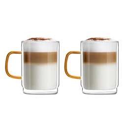 Szklanki termicznedo kawy Vialli Design AMBER 350ml (2szt.) - miniatura 1