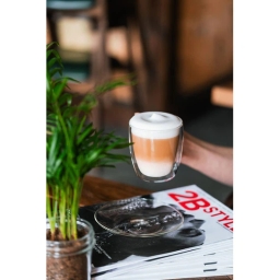 Szklanki termiczne ze spodkiem do kawy i herbaty Vialli Design AMO 250ml (2szt.) 27565 - miniatura 7