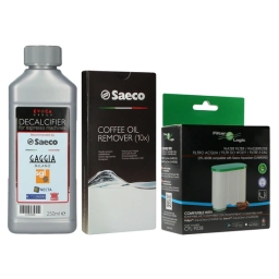 Filtr FilterLogic CFL-903B + odkamieniacz Saeco Evoca 250ml + tabletki Saeco CA6704 - miniatura 1