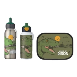 Zestaw śniadaniowy dziecięcy Mepal Campus Dino (lunchbox + bidon +butelka termiczna) - miniatura 1