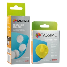 Dysk czyszczący Tassimo Bosch T-disk 576836 + tabletki odkamieniające 311530 TCZ6004 - miniatura 1