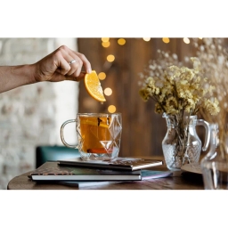 Szklanka termiczna kubek do kawy Vialli Design GEO 450ml 28500 (2szt.) - miniatura 3