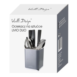 Ociekacz na sztućce suszarka Vialli Design LIVIO DUO (szary) 25622 - miniatura 3
