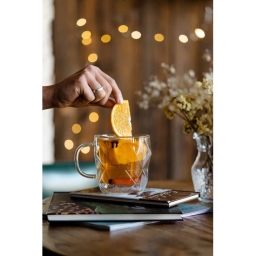 Szklanka termiczna kubek do kawy Vialli Design GEO 450ml 28517 - miniatura 4